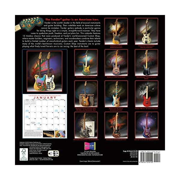 Fender Custom Shop Guitars 2021 Calendar – Bild 3