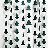 Cheerland Christmas Tree Garland Camping Decorations for Woodland Theme Baby Shower Birthday Party Decoration Xmas Hanging Nature Streamer Backdrop Green Pine Tree Garland Classroom Glamping Decor