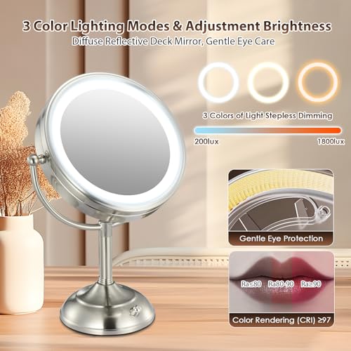 Vesaur D8511 Professional 8.5 Inch Large Lighted Makeup Mirror thumb #3