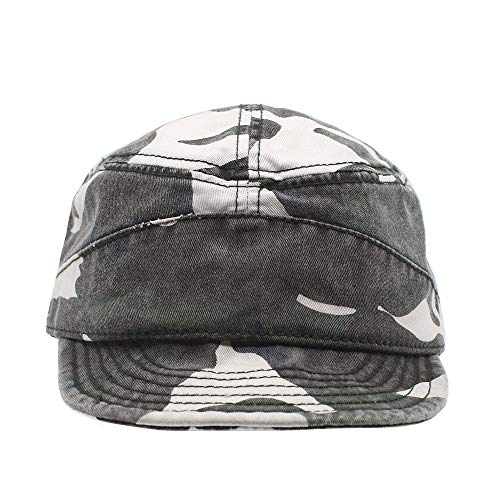 Image of The Vintage Year Washed Cotton Distressed Cadet Hat - Tactical Military Baseball Cap for Men & Women, Outdoor Casual Wear