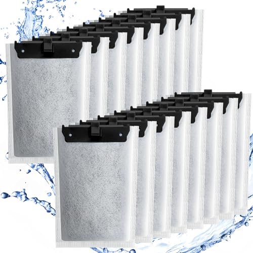 driamor 16 Pack Medium Filter Cartridges Replacement Compatible with Whisper 10i/IQ10/PF10 Aquarium Filter 5-10 Gallons