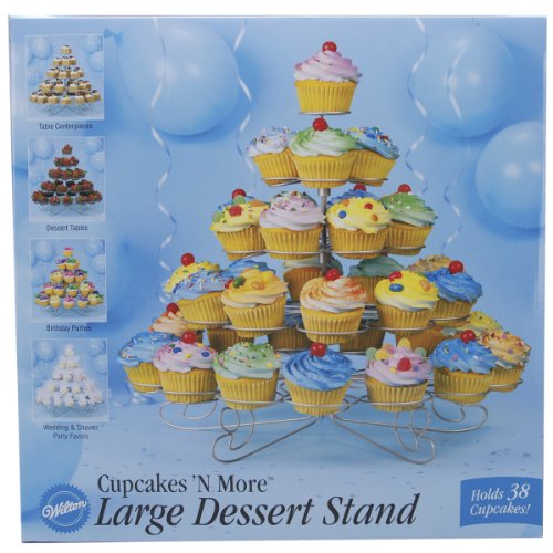 Wilton Cupcakes and More 38 Count/5-Tier Metal Dessert Stand