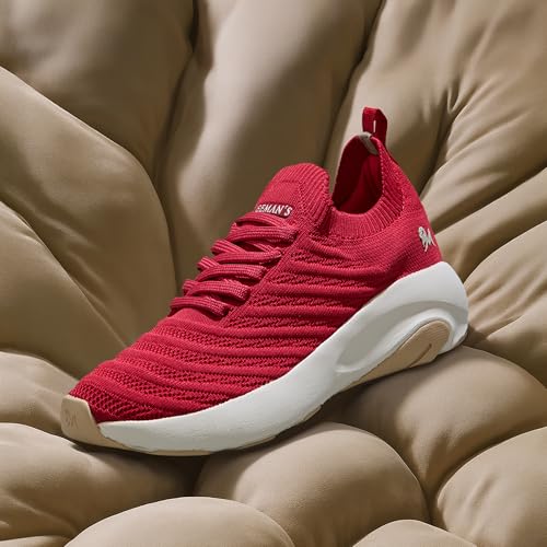 Image of Neeman's Begin Walk Glide Women's Walking Sneakers with CushyWalk Cushioning | Stretch Knit Breathable Upper, CloudSurge Foam Insole, Anti-Skid EVA Rubber Sole, Lace-Up Comfort Shoes