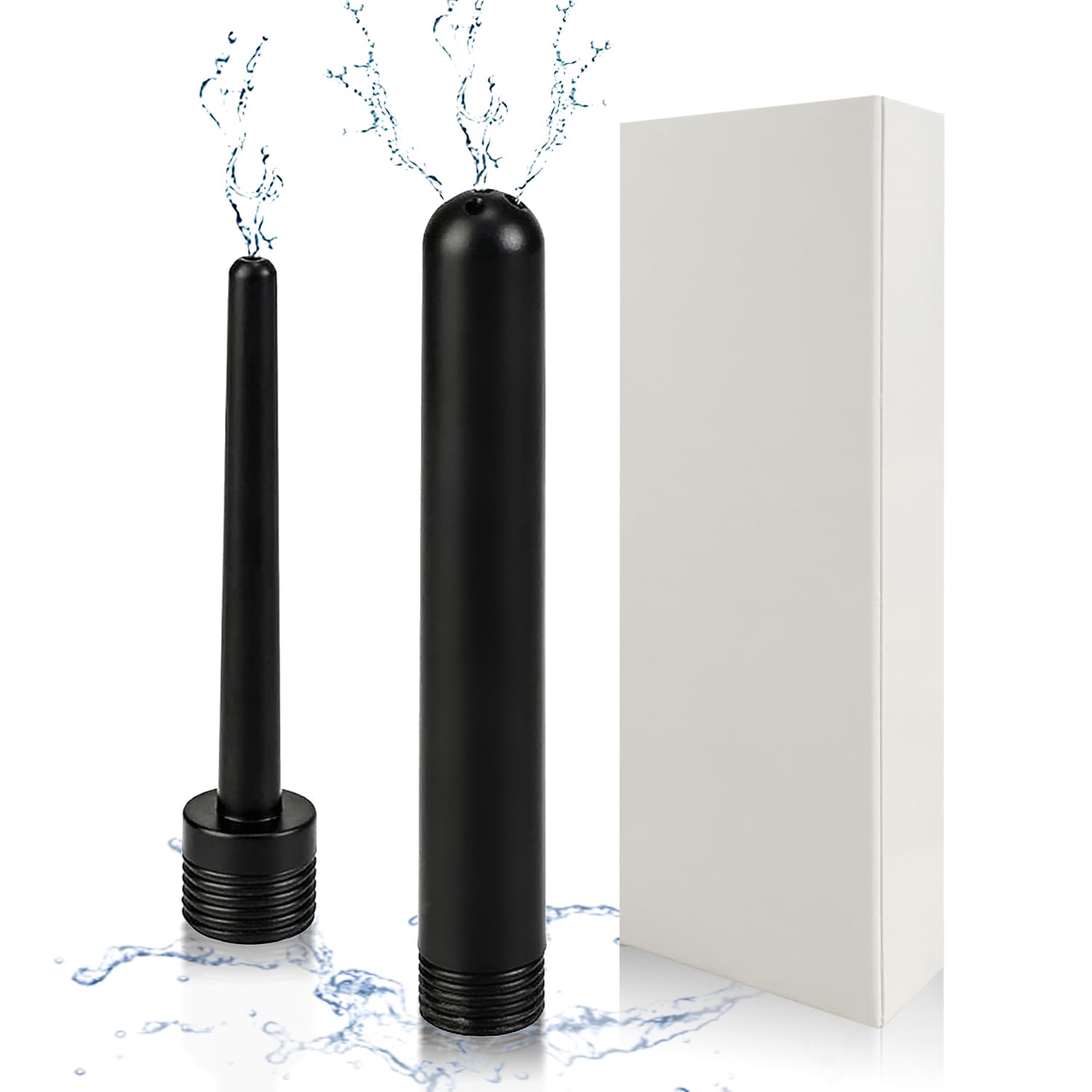 Nozzle Shower Dual Head Colon Cleansing System Kit, Portable Painless Anal Flushing System for Bowel Cleansing for Constipation Relief and Post-Operative Care Enema Tools ABS Rustproof