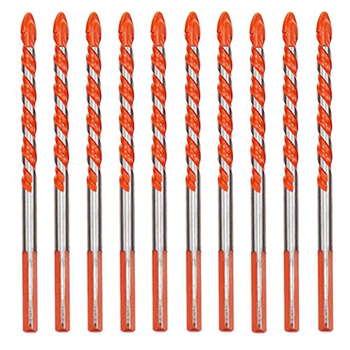 Emiif Juego de brocas para mampostería de carburo de tungsteno de 6 mm para metal acero porcelana cerámica baldosas de hormigón ladrillo plástico madera