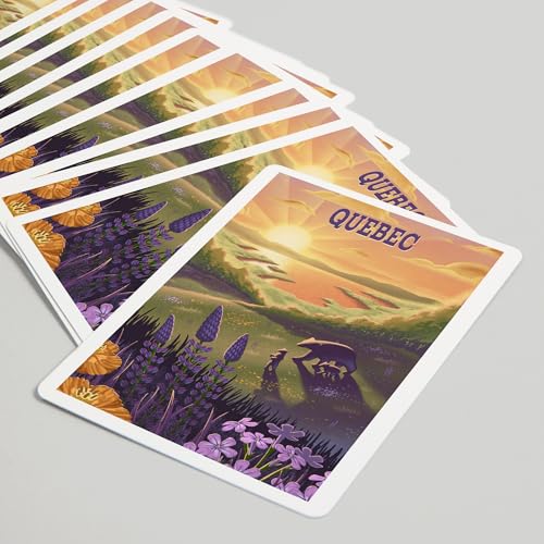 Lantern Press Baraja Poker 52 Cartas Diseño Quebec miniatura 5