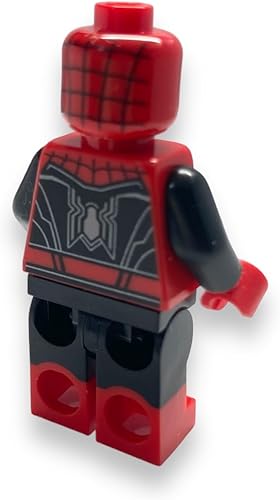 Miniatura 3 de LEGO Superhéroes minifigura de Spider-Man con traje rojo y negro y ribete plateado (traje mejorado)