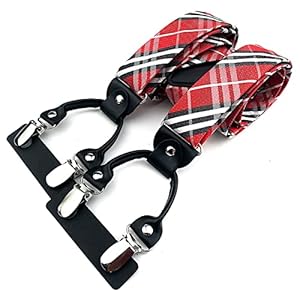 Mens Bretels 47 Inch Y-Back Verstelbare Elastische Smoking Bretels Broek Bretels Salopettes Mens 6 Metalen Clip Mens Zwarte Bretels Diverse patroon