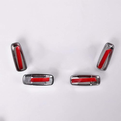 Miniatura 6 de YIWANG ABS 4 piezas de ajuste de asiento botón de ajuste accesorios para Land Rover Range Rover Velar 2016-2019, para Land Rover Range Rover Sport