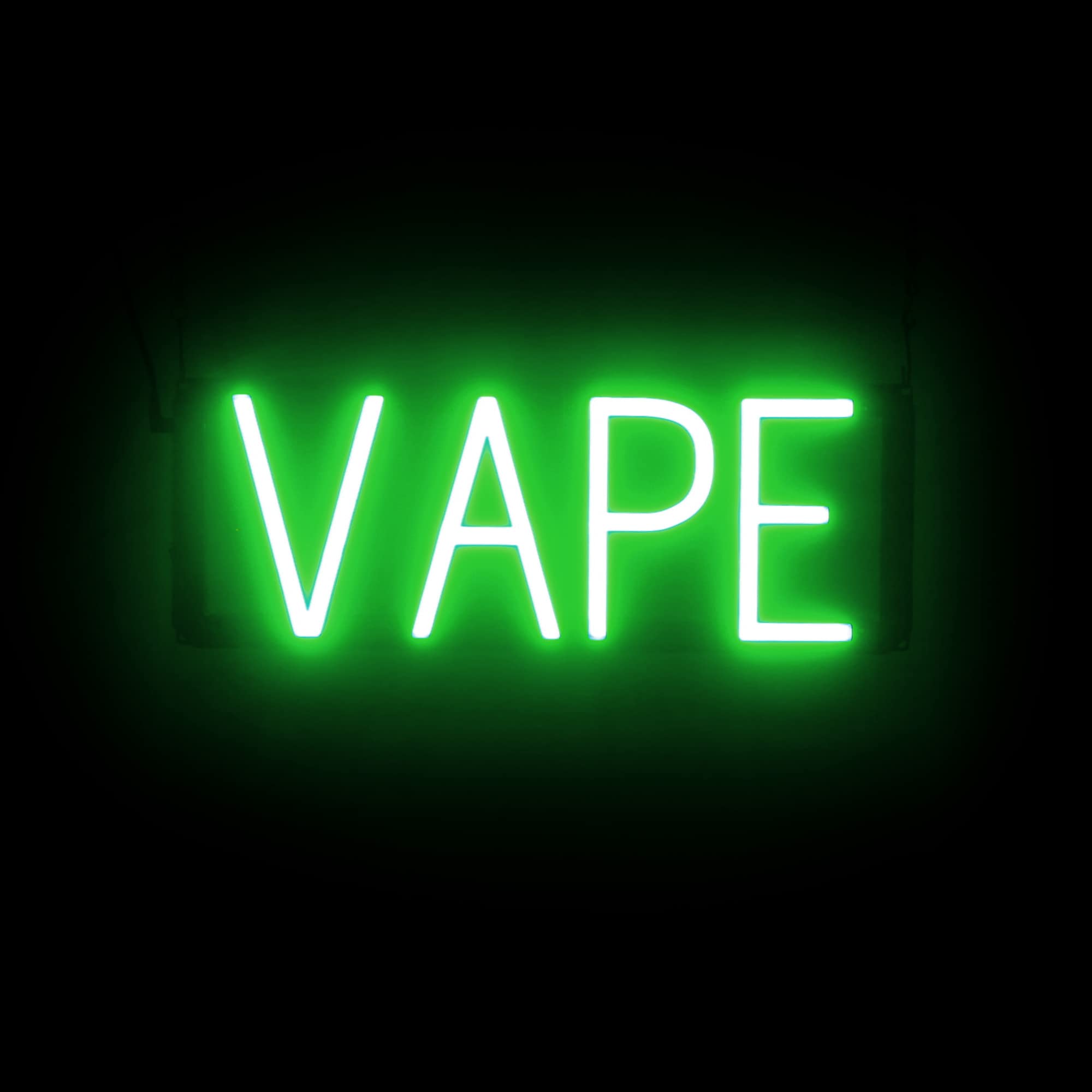 SpellBrite LED Neon VAPE Sign for Business - Green, 17" x 6"