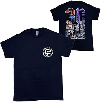 [ドラッグトレイン] フィア ファクトリー・FEAR FACTORY・30 YEARS OF FEAR・Tシャツ・ロックTシャツ・バンドTシャツ