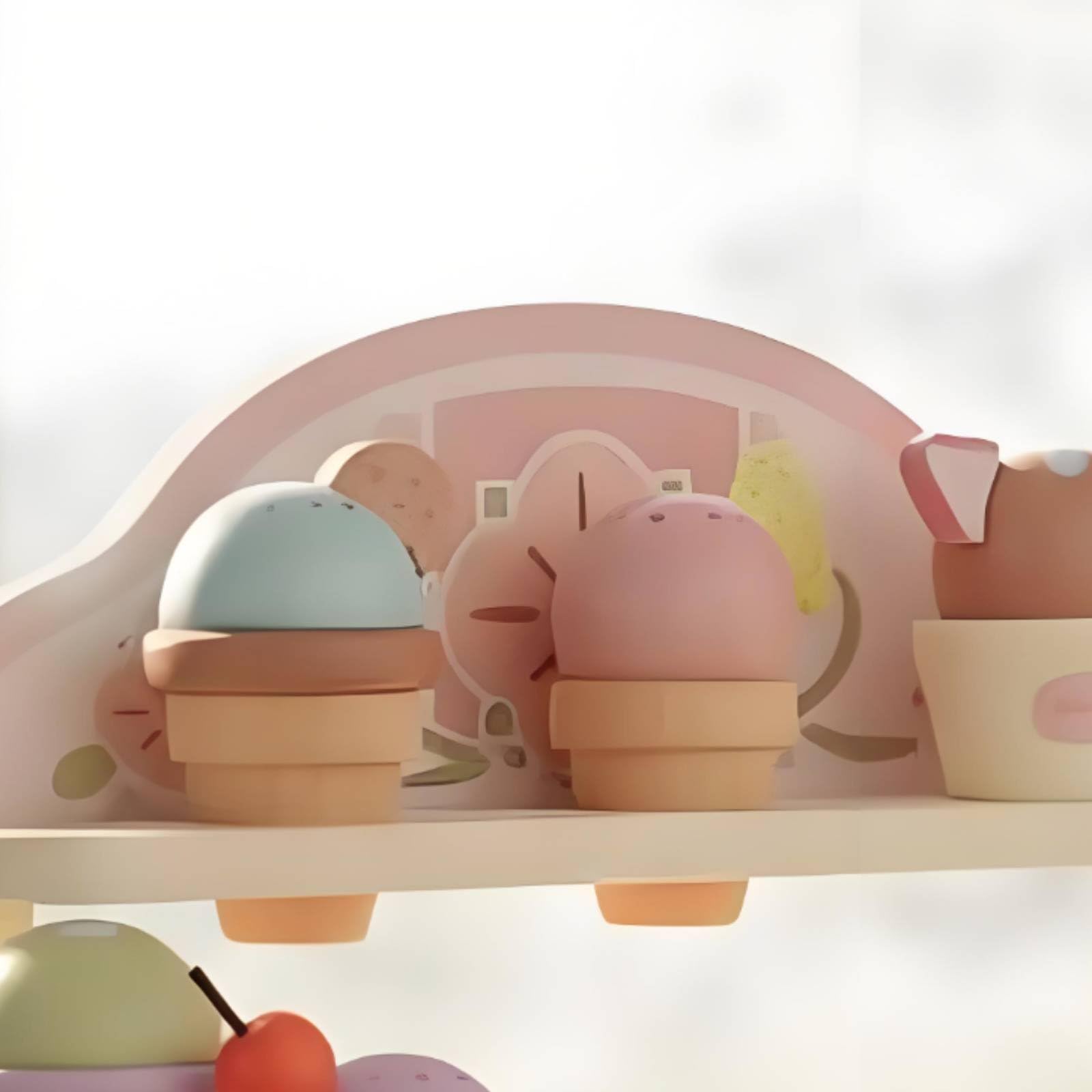 Kinder Spielküche Holz Kinderküche Küche Spielset Herd Backofen Kühlschrank Rollenspiel mit Realistischen Details Und Griffen für Vorschule Zuhause Geschenk