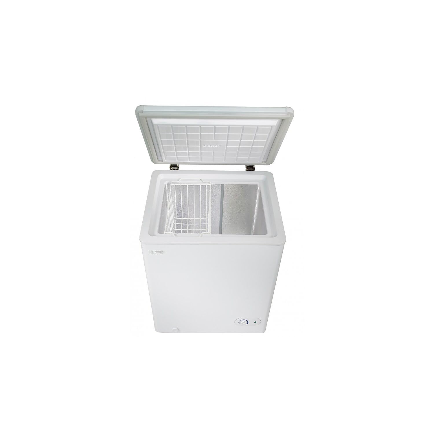 3.8 Cu.Ft. Chest Freezer, 1 Basket, Up Front Temperature Control on Fridge.com