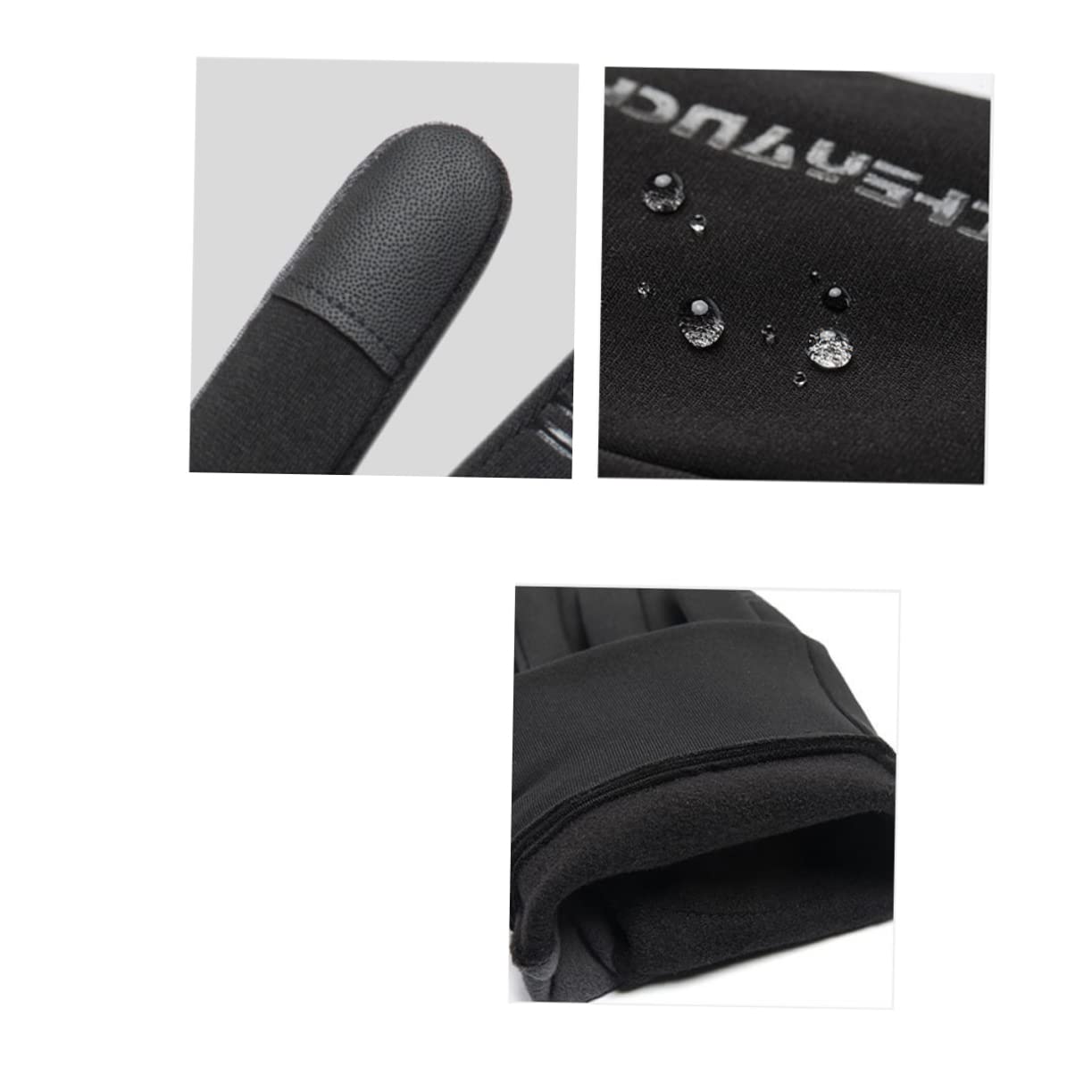 GOOHOCHY Safety Gloves for Bicycles Warm Non-Slip and Waterproof Riding Gloves Touch Screen for Outdoor Activities