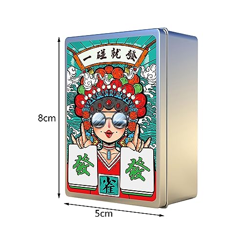 Juego de Mahjong Chino Tradicional con 144 Fichas miniatura 3