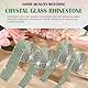 Keadic 4 Stück Selbstklebendes Kristall Strass Band 4 verschiedene Breiten 3,5 Zoll lange Diamant Self-Adhesive Crystal Rhinestone Ribbon Crystal Rhinestone Ribbon Diamond Bling Ribbons (Grün)
