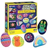 Creativity for Kids Glow in the Dark Rock Painting Kit: Crafts for Kids Ages 4-8+, Painting Rocks Arts and Crafts, Kids Gift