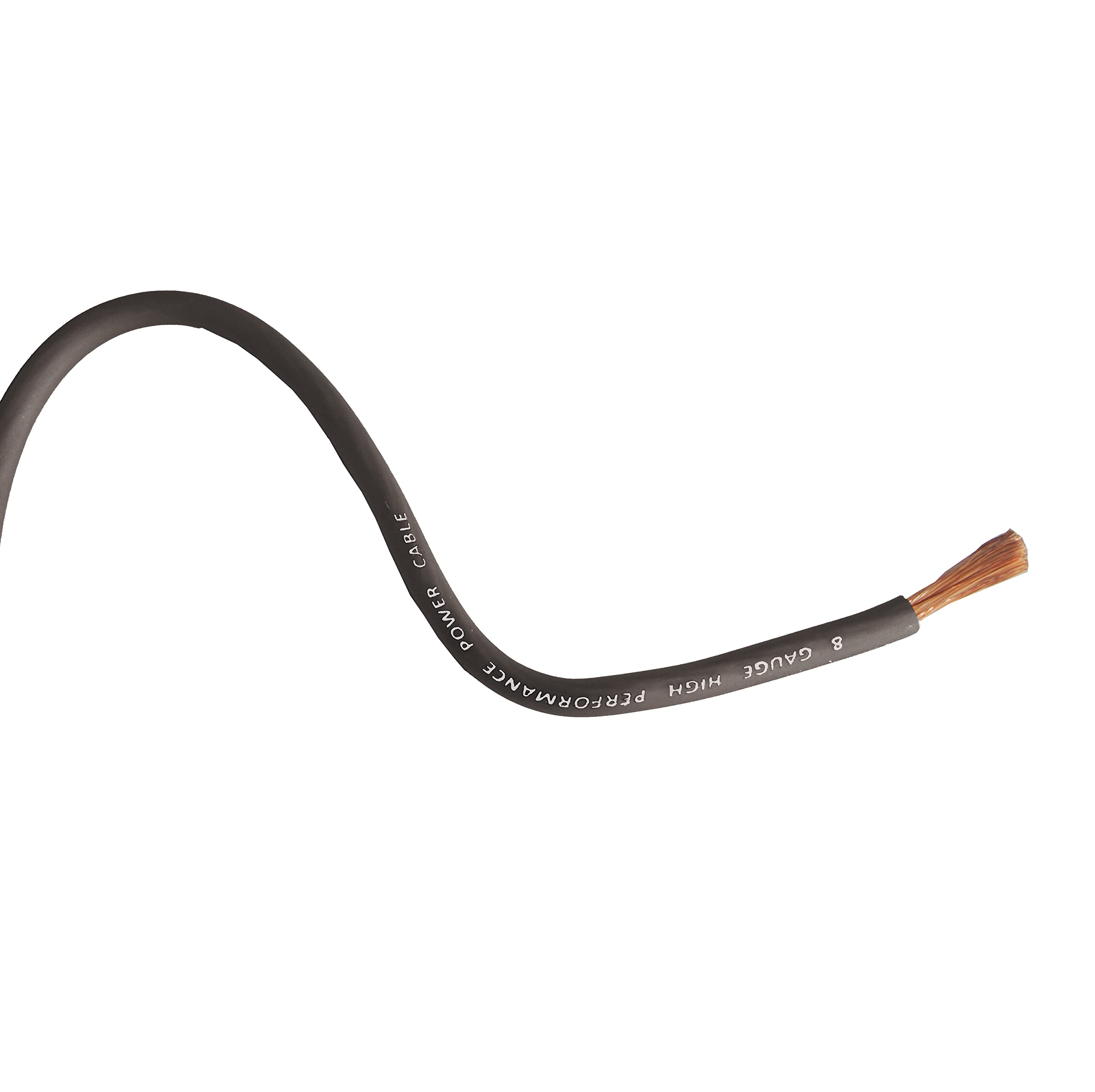 Cavo di messa a terra RD per auto, 8 gauge, AWG CCA, cavo batteria, sistema di altoparlanti stereo per casa, uso automobilistico (7 m, nero)