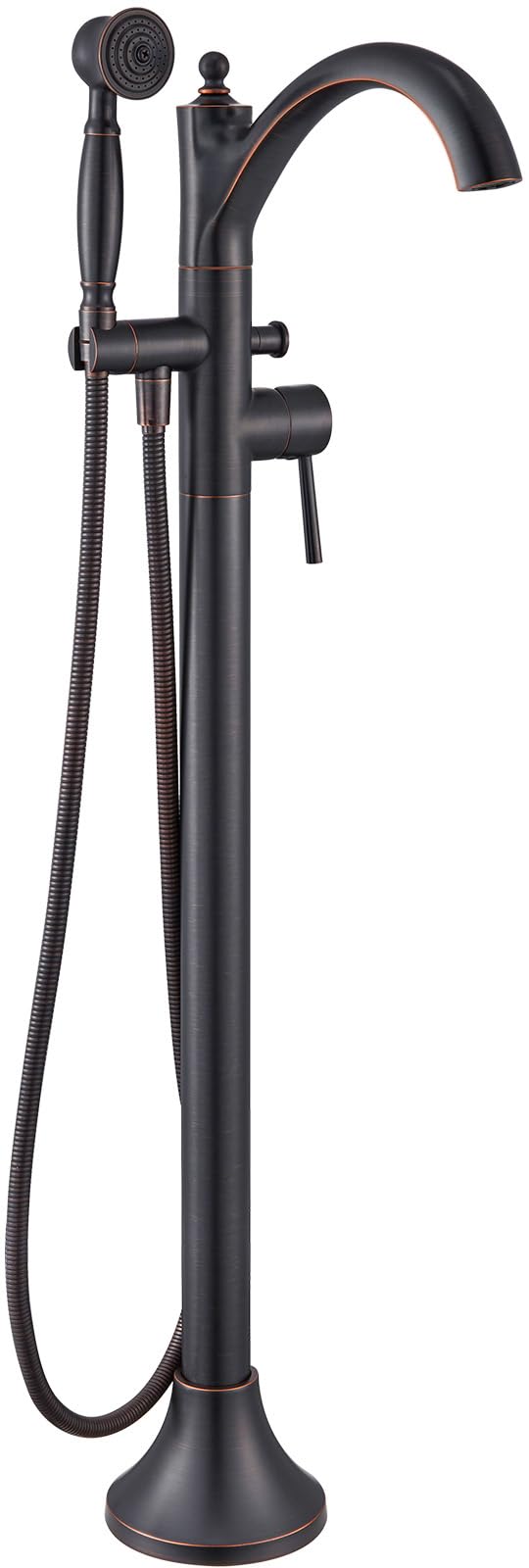 Wintap Freestanding Bathtub Faucet, Classic Free Standing Tub Faucet with Retro Handheld Sprayer High Flow Max 7.04GPM Floor Mounted Tub Fillers