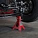 BIG RED T42202 Torin Steel Jack Stands: 2 Ton (4,000 lb) Capacity, Red, 1 Pair