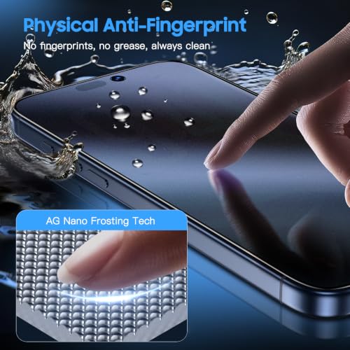 Image of Uyiton for iPhone 17 Pro Matte Privacy Screen Protector - 2 Pack