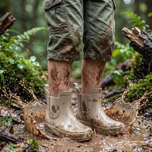 Image of Motasha Chelsea Rain Boots for Girls Boys Waterproof Toddler to Big Kids