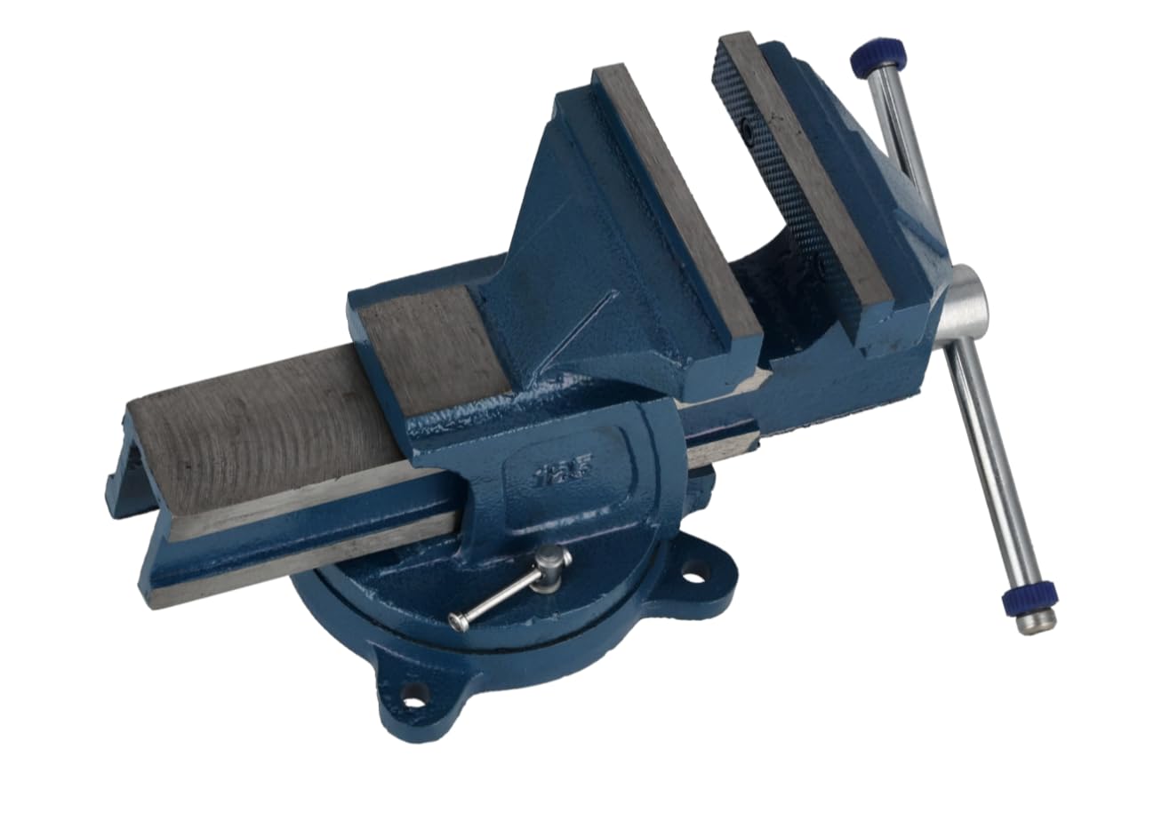 Étau D’Établi Rotatif - Étaux D’Atelier - 125 mm - avec Rotation à 360°, Outil De Précision Pour Un Travail Flexible Et Stable, Pour L’Atelier Et Le Travail Des Métaux, Corps En Fonte