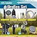 KESSER® Campingdusche mit Akku Tauchpumpe Handbrause 2X 2200mAh-Lithium-Akku, USB-Ladekabel, für Camping Garten - Auto - Outdoor, Hundedusche, Autoreinigung, Inkl. Tragetasche, Schwarz/Grau
