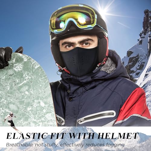 Image of WTACTFUL Breathable Half Face Mask for Men Women Warm Thermal Balaclava