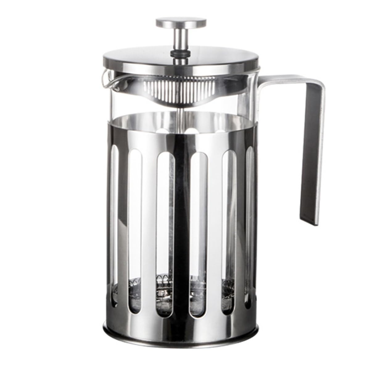 Cafetera de prensa francesa, olla de borosilicato resistente al calor con pantallas de filtro de acero inoxidable para espresso y cerveza fría