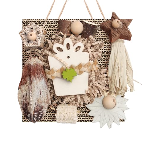 Kyouki Bird Toys, Parakeet Toys, Parrot Toy, Conure Hanging Chewable Cardboard Foraging Suitable for Budgies, Cockatiels, Lovebirds, Sun Conures - and Other Small/Medium Parrots (Medium)