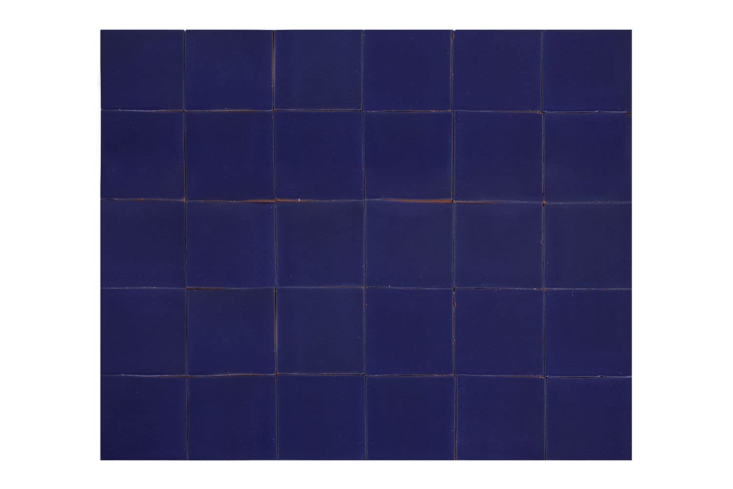 Cerames Azulejos azules mexicanos monocolor Azul Cobalto - azulejos de mosaico, azulejos ceramica monocromáticos para cocina, baño, ducha | Un paquete de 90 baldosas azules ceramica 10,5x10,5 cm