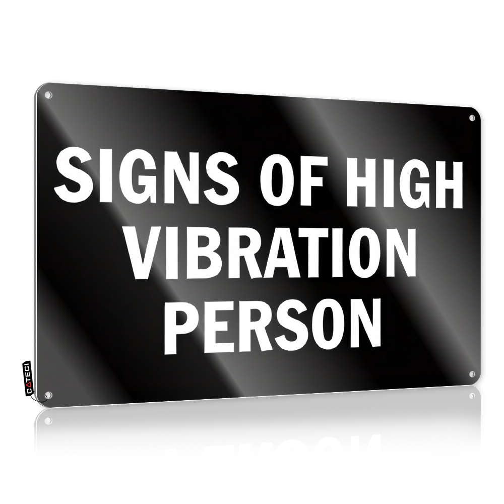 Signs For Garage Identifying Traits Of High-Vibration Individuals Tin Sign Boys Bedroom Accessories Garage Tin Sign(30X40CM)