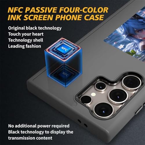 TechTrendz Glass PC Picture Case for Samsung Galaxy S24 Ultra Black - Image 5