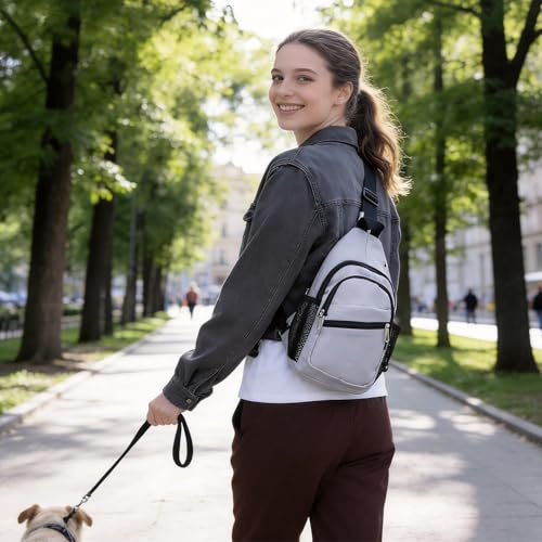 Image of JENAGREEN Waterproof Sling Backpack Crossbody Sling Bag for Women Men, Multipurpose Travel Hiking Adjustable Chest Bag Casual Daypack