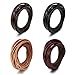BEADNOVA Genuine Round Leather Cord Black Leather Strips for Jewelry Making Bracelet Necklace Beading (5.5 Yards,3mm)