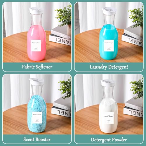VEGEVIGI Laundry Detergent Dispenser 58oz Laundry Soap Dispenser Liquid Laundry Detergent Container Organizer Plastic Fabric Softener Dispenser Washing Powder Dispenser Pack of 3 - Image 6