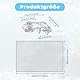 F Fityle Aquarium Siebnetz, Anti Sprungnetz Aquarium, Transparente Aquarium Deckel Ersatz, Aquarium Screen Net, Aquarium Bildschirm Top Abdeckung, Anti Jumping Mesh für Aquarium Unten Box, 80x106cm