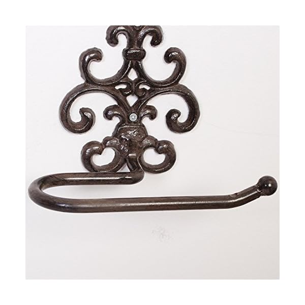 Brown Wall Mounted Toilet Roll Holder Paper Dispenser (AD05) - Image 6