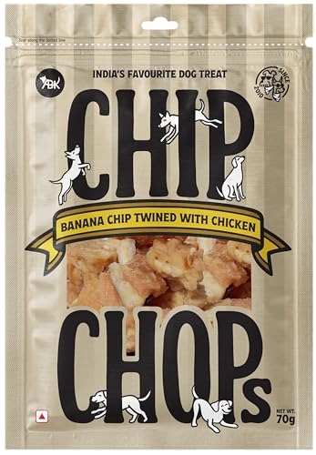 Image of Chip Chops Banana Chicken Dog Treats High Protein Natural Dog Snacks for Training & Reward Low Fat Healthy Dog Treats for All Breeds Tasty Chewy Dog Snacks with Real Chicken