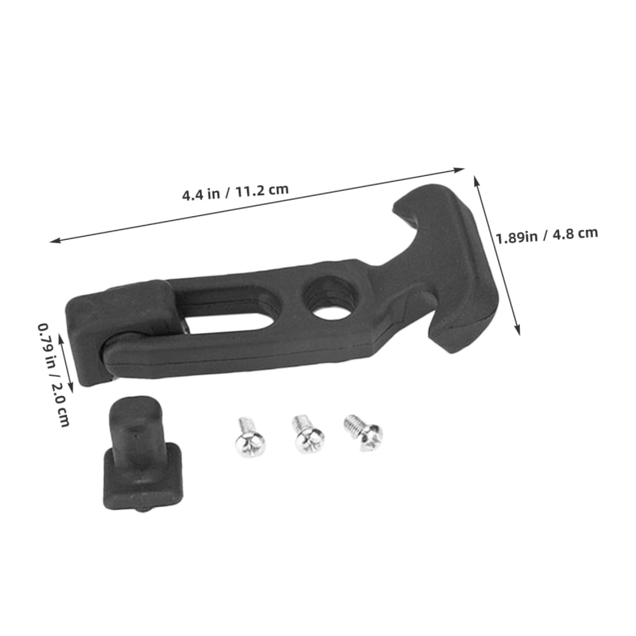 HOLIDYOYO Flexible Rubber Latch T-Handle Hasps Tool Box Latches Replacement Engine Hood Catch for Vehicles