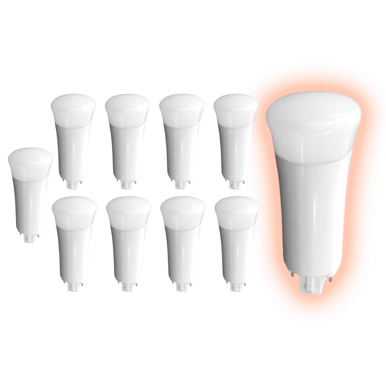 GoodBulb 13 Watt Replacement Vertical LED Plug-in Light Bulbs Commercial 9 Watt Type A 4 Pin G24Q Base