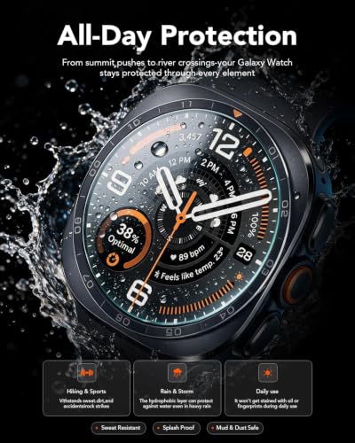 Image of SPGUARD 4 Pack for Samsung Galaxy Watch Ultra 2 47mm Screen Protector