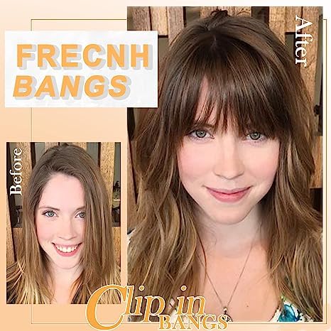 Miniatura 4 de Flequillo con clip, flequillo negro falso, fácil de usar, flequillo de imitación con clip, flequillo francés con pelucas para uso diario (negro