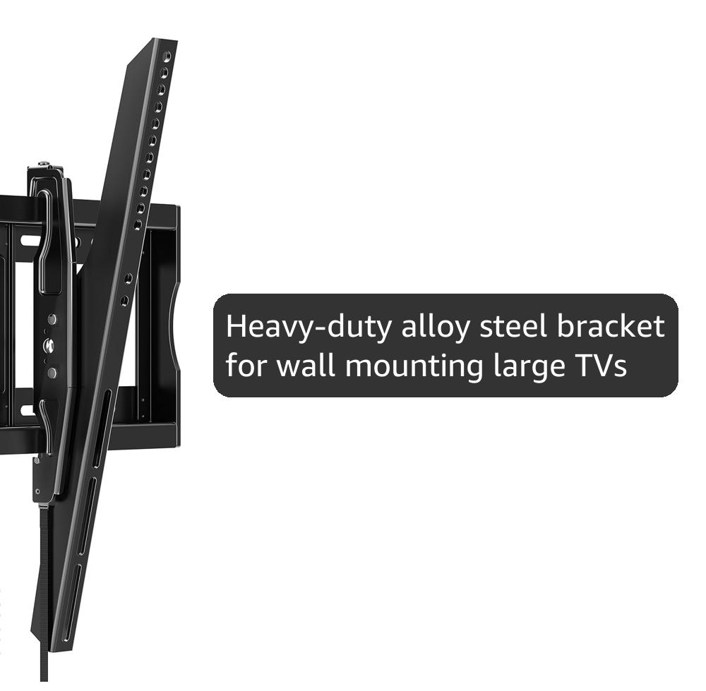 HOME VISION Heavy Duty Tilt TV Wall Mount Bracket for 48-120 Inch Flat/Curved TVs, 200Lbs Capacity, Fits 16/18/24 Inch Studs, Max VESA 800x600mm for LED OLED LCD