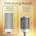 Olivia Garden Ceramic + Ion Speed XL - Extra-Long Round Thermal Hair Brush - Not Electrical - Professional Blowout Brush for Normal to Thick Hair - 2 1/8