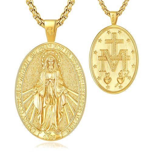 EUDORA Virgin Mary necklace