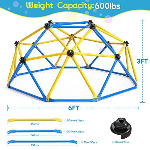 Image of Climbing Dome Jungle Gym 6ft Outdoor Playset Kids Playground Equipment