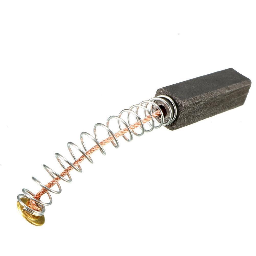 2 Pezzi Spazzole Di Carbonio 20x6x6mm con Molla Motori Elettrici Smerigliatrici Angolari Seghe Circolari