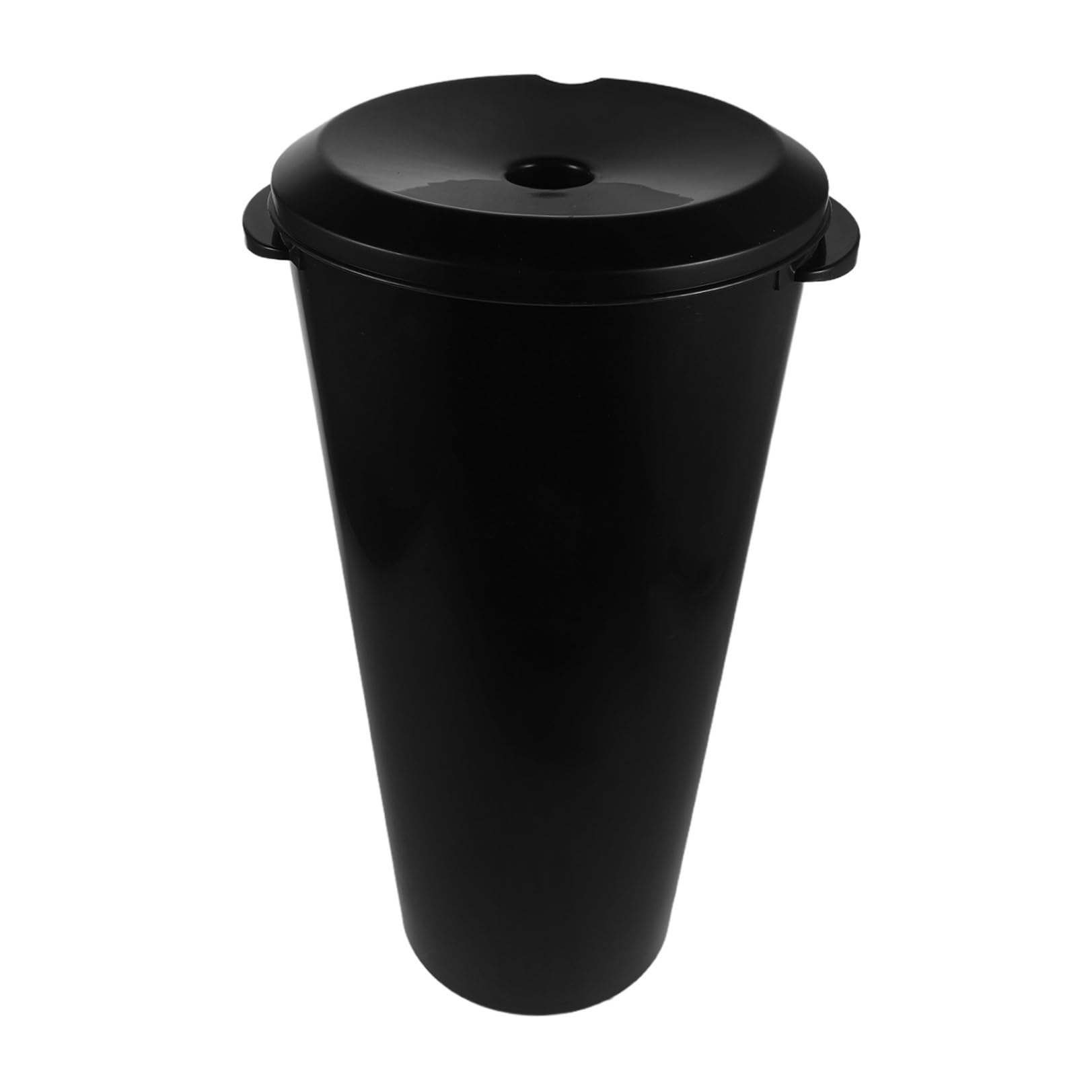 Lavacabezas Portátil Negro de 15 L con Tapa y Cubo Integrado